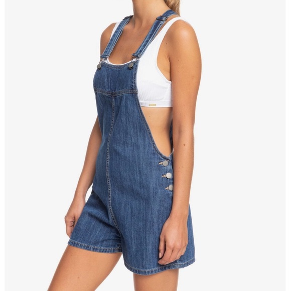 🛒✨NWT Roxy denim romper - Picture 4 of 11